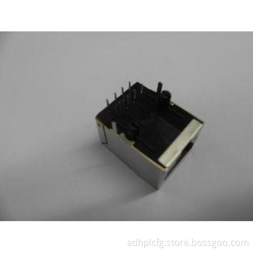 Single port(1X1) Tab Down 10/100M RJ45 Connector with Trans